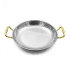 ماهیتابه استیل دسته طلایی داخل چکشی سایز 28 POT-28