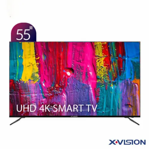 تلویزیون UHD 4K هوشمند ایکس ویژن سری 7 مدل XCU785 سایز 55 اینچ