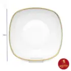 ابعاد بشقاب غذا خوری تخت چینی زرین کواترو طرح ریوا طلایی