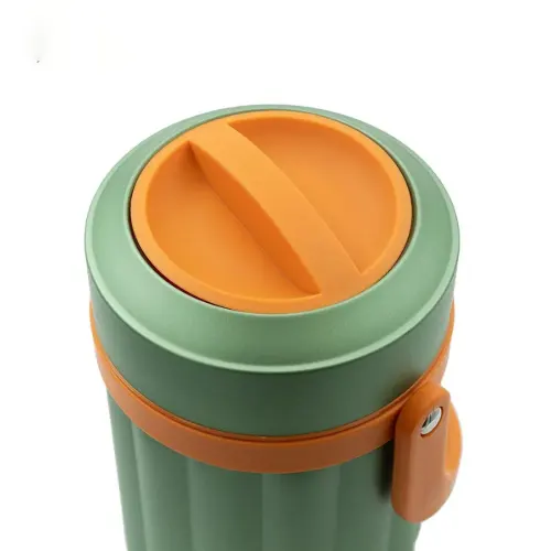 خرید لانچ باکس استوانه ای استیل بدنه خط 304 MS765