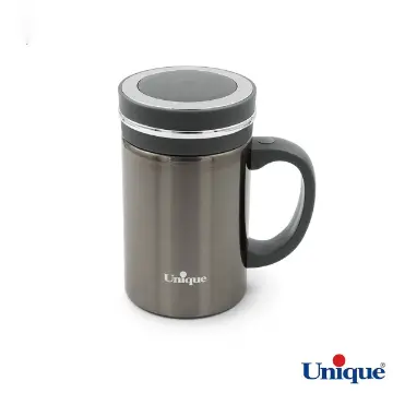 تراول ماگ دسته دار 450 میلی لیتر دو جداره یونیک UN-1830