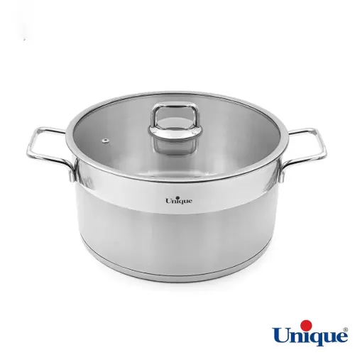 قابلمه استیل سایز 28 طرح فلت UN-9908