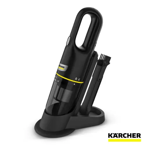 جارو شارژی با پایه نگهدارنده VCH 2S کارچر مشکی