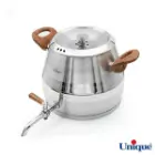 قیمت کتری و قوری 5 لیتر طرح ترک یونیک UN-7297 دسته چوبی