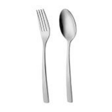 تصویر برای دسته  قاشق چنگال ناب استیل 12 نفره