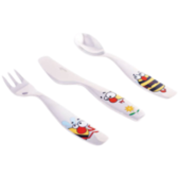 تصویر برای دسته  سرویس قاشق چنگال کودک