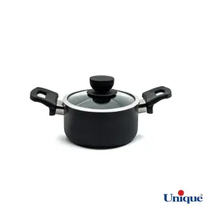 قابلمه سایز 14 یونیک کف گرانیت مشکی UN-8101