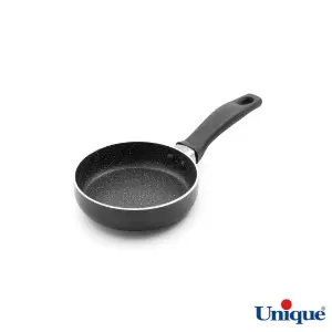 تابه تک دسته یونیک سایز 14 کف گرانیت طوسی تیره UN-8114