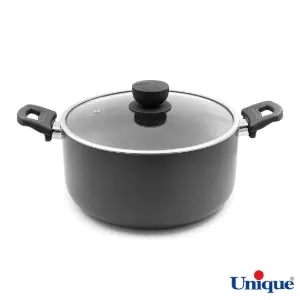 قابلمه سایز 28 یونیک کف گرانیت طوسی تیره UN-8110