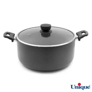 قابلمه سایز 32 یونیک کف گرانیت طوسی تیره UN-8112
