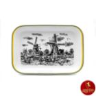 تصویر  ديس لازانيا مستطيل چینی زرین طرح ویلیج سایز 40