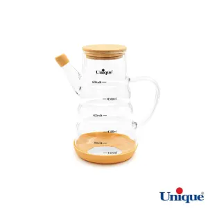 ظرف روغن ریز 600 میلی لیتری یونیک UN-2011 درب بامبو