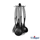 تصویر  ست کفگیر و ملاقه UN-1196 یونیک 6 پارچه دسته استیل