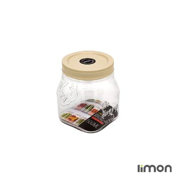 ظرف ادویه پت لیمون چهار گوش 500 میلی لیتر 2122