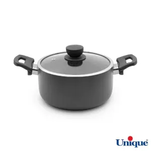 قابلمه سایز 20 یونیک کف گرانیت طوسی تیره UN-8106
