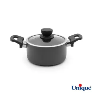 قابلمه سایز 16 یونیک کف گرانیت طوسی تیره UN-8104