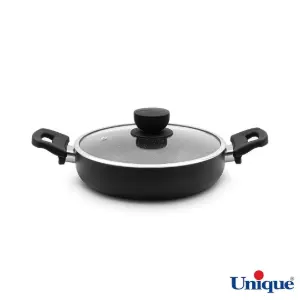 تابه دو دسته یونیک سایز 24 گرانیت مشکی UN-8123