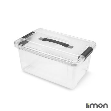 نظم دهنده مستطیل 9 لیتر دسته دار لیمون 2398