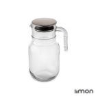 پارچ شیشه ای 1.5 لیتری لیمون 2376 درب استیل