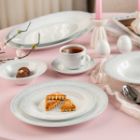 تصویر چیدمان میز سرویس غذاخوری سابرینا چینی زرین