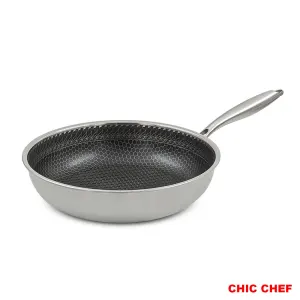 تابه استیل کربنی تک دسته چیک چف مدل CC8161-30