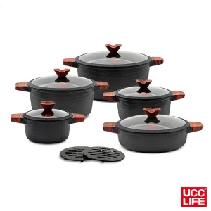 سرویس قابلمه گرانیتی 12 پارچه UCCLIFE مدل UC1412
