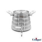 تصویر  کتری و قوری یونیک UN-7250 شیر دار استیل 4 لیتری دسته کالیت نسوز