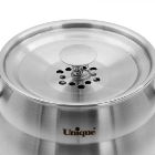 تصویر  کتری و قوری یونیک UN-7250 شیر دار استیل 4 لیتری دسته کالیت نسوز