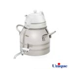 تصویر  کتری و قوری استیل 4 لیتر یونیک کد UN-7226 دسته چوبی