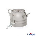 تصویر  کتری و قوری استیل 4 لیتر یونیک کد UN-7226 دسته چوبی