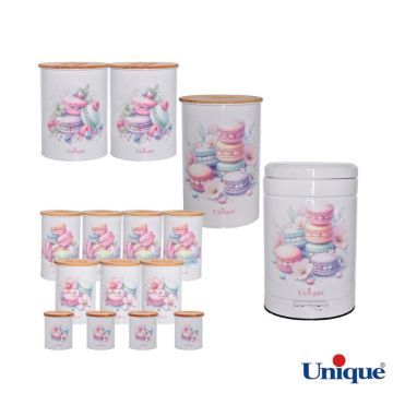 نمایش جزئیات برای  سرویس آشپزخانه یونیک 15 پارچه سفید ماکارون درب بامبو UN-8065 تصویر  سرویس آشپزخانه یونیک 15 پارچه سفید ماکارون درب بامبو UN-8065