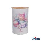 تصویر  سرویس آشپزخانه یونیک 15 پارچه سفید ماکارون درب بامبو UN-8065