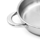 تصویر  ماهیتابه سایز ۲۴ دو دسته فلزی کوتاه پارس استیل (کف سه لایه)