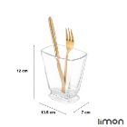 تصویر  جا قاشقی لیمون 2435 ایستاده شیشه ای