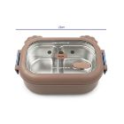 تصویر  لانچ باکس درب قفلی داخل استیل ML-6261