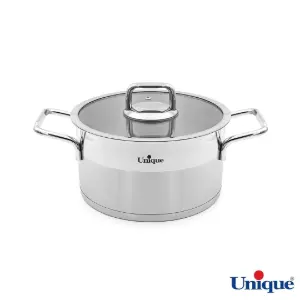 قابلمه استیل یونیک UN-9904 سایز 20 طرح فلت