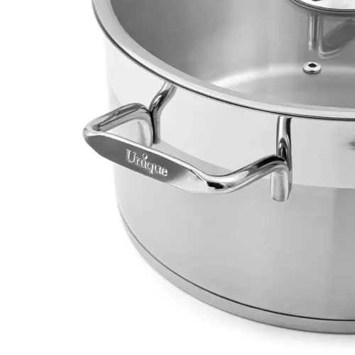 قیمت قابلمه استیل یونیک UN-9906 سایز 24 طرح فلت