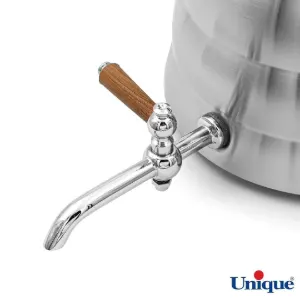 خرید کتری و قوری 4 لیتر شیر دار استیل یونیک UN-7250