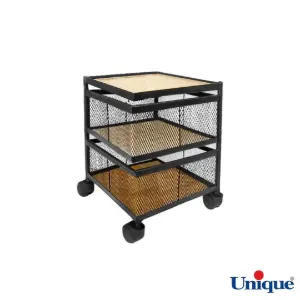 سبد سیب زمینی و پیاز 2 طبقه توری مربع یونیک UN-2958