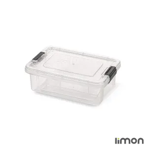 نظم دهنده مستطیل 1.5 لیتر دربدار شفاف لیمون 2393