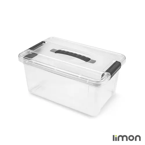 نظم دهنده مستطیل 9 لیتر دسته دار لیمون 2398