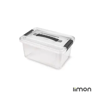 ظرف نظم دهنده دسته دار مستطیل 5 لیتر لیمون 2396