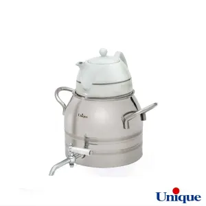 کتری و قوری استیل 4 لیتر دسته استیل یونیک کد UN-7226