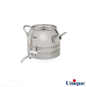 کتری و قوری استیل 4 لیتر دسته استیل یونیک کد UN-7226