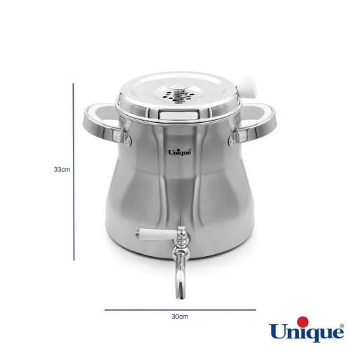 ابعاد کتری و قوری 5.5 لیتر شیردار 6 ضلعی یونیک UN-7255