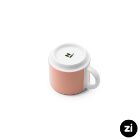 تصویر  فنجان قهوه خوری چینی زرین فرم اس پاستل گلبهی سایز 6