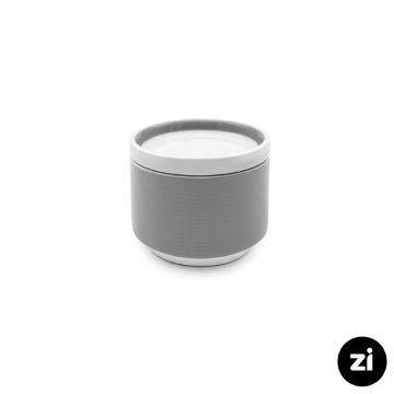 تصویر  قندان چینی زرین Zi فرم اس پاستل طوسی