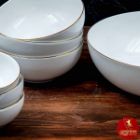 تصویر  پیاله رزگلد چینی زرین ایتالیا اف سایز 14