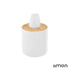 تصویر  جا دستمال استوانه ای رویه چوبی لیمون 2370