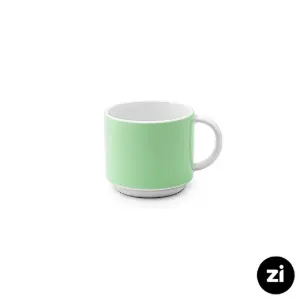 فنجان قهوه خوری چینی زرین Zi فرم اس پاستل سبز